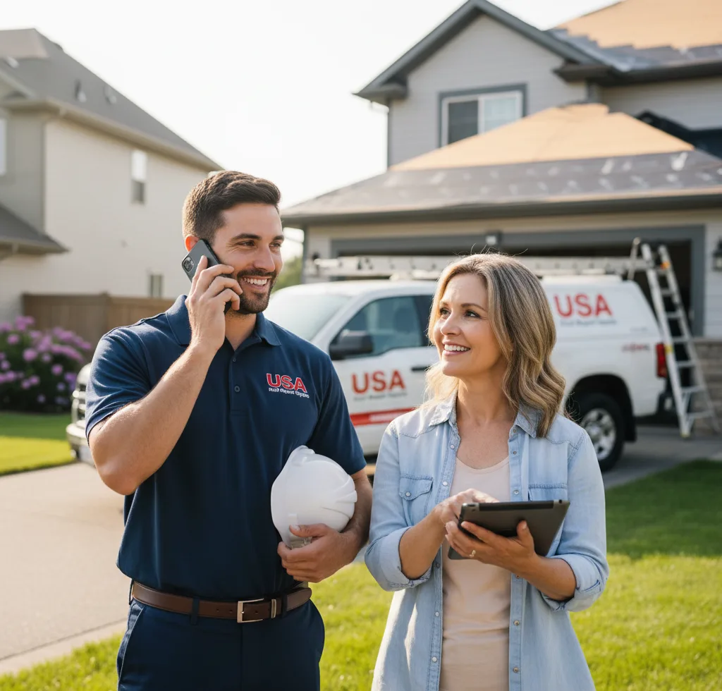 USA Roof Repair Experts customer support in Overgaard